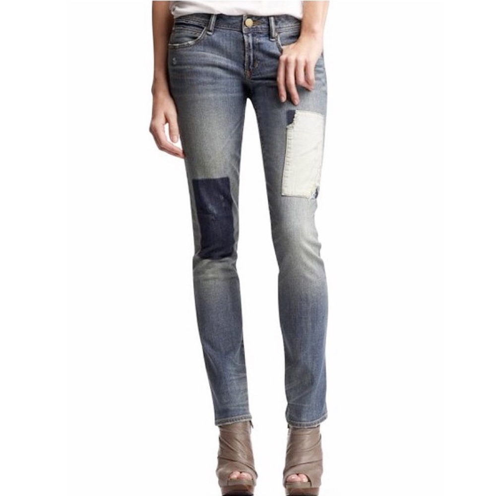 GAP 1969 Straight Leg Patch Jeans